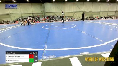 120 lbs Semifinal - Abbie Verdejo Rivero, OK Supergirls Black vs Zoey Freeman, Sisters On The Mat Black