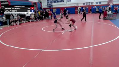 117 lbs Finals (2 Team) - Layla Phillips, Simpson vs Journie Rodriguez, Lock Haven University