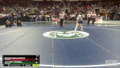 Girls 126 lbs Quarterfinal - Autumn Cockrell, Goddard vs Nevaeh Bracamonte, Valencia