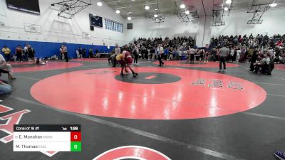 131 lbs Consi Of 16 #1 - Ed Monahan, Monsignor Farrell vs Majesty Thomas, Eagle Academy Bronx-PSAL