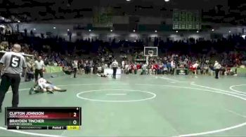 170 lbs Quarterfinal - Clifton Johnson, North Central (Indianapolis). vs Brayden Tincher, Eastern Hancock