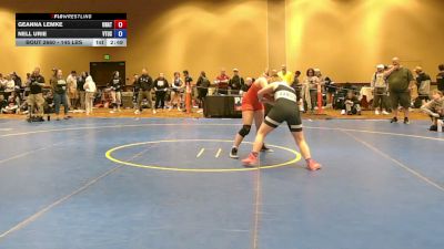 145 lbs Cons. Quarters - Geanna Lemke, Unattached vs Nell Urie, VTUSAW