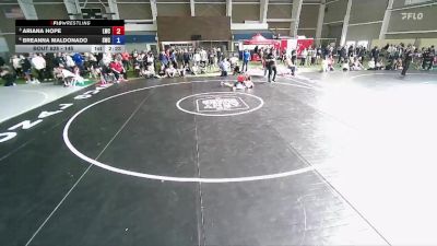 145 lbs Quarterfinal - Ariana Hope, Legion Wrestling Club vs Breanna Maldonado, Shootbox Wrestling Club