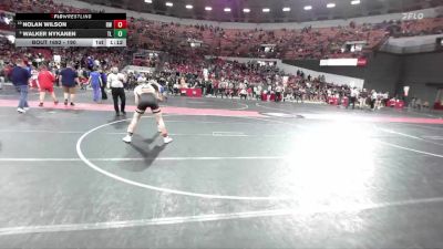 190 lbs Cons. Round 4 - Walker Nykanen, Turtle Lake/Clayton vs Nolan Wilson, Reedsville Wrestling