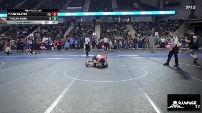 92 lbs Cons. Round 3 - Nolan Lusk, Falcon Empire vs Cam Carter, Columbus