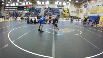 190 Blue 2nd Place Match - Theodore Brase, Fletcher Senior vs Pablo Sifuentes, South Dade
