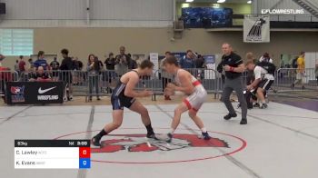 63 kg Round Of 16 - Christopher Lawley, Kansas Training Center vs Kyle Evans, Western Wyoming