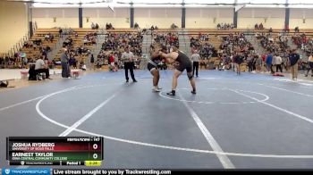 197 lbs Cons. Round 2 - Earnest Taylor, Iowa Central Community College vs Joshua Rydberg, University Of Sioux Falls