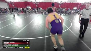 285 lbs Quarterfinal - Thomas Medley, Wisconsin vs Nathaniel Langdon, Wisconsin