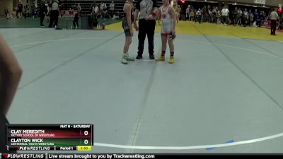 90 lbs Round 4 - Clay Meredith, Victory School Of Wrestling vs Clayton Wick, Centennial Youth Wrestling