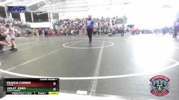 50 lbs Champ. Round 1 - Francis Currier, SlyFox vs Violet Jones, Honey Badger