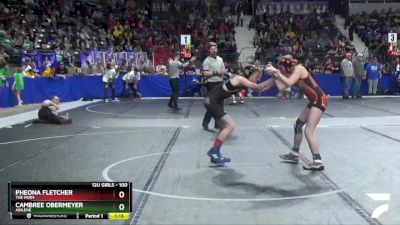 100 lbs Quarterfinal - Pheona Fletcher, The Farm vs Cambree Obermeyer, Abilene