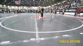 95 lbs Consi Of 8 #2 - Ilan Shank, BULLDOG WRESTLING CLUB vs Roman Lopez, Coalinga Roughnecks