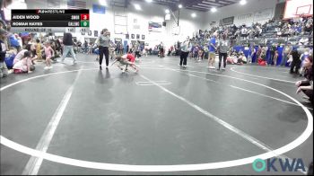 46 lbs Round Of 16 - Aiden Wood, Southmoore SaberCats Wrestling vs Roman Hayes, Carl Albert