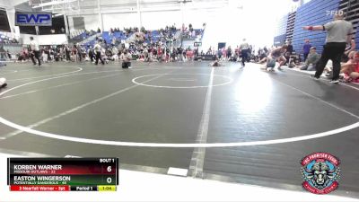 140 lbs Round 1 (4 Team) - Korben Warner, Missouri Outlaws vs Easton Wingerson, Potentially Dangerous