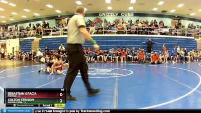 85 lbs Semis (4 Team) - Sebastian Gracia, Portage vs Colton Stinson, Indiana Creek