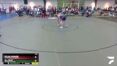 174 lbs Champ. Round 1 - Dylan Weaver, Shenandoah University vs Eli Crum, Lycoming College