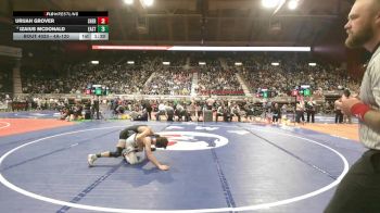 4A-120 lbs Champ. Round 1 - Urijah Grover, Sheridan vs Izaius McDonald, Cheyenne East