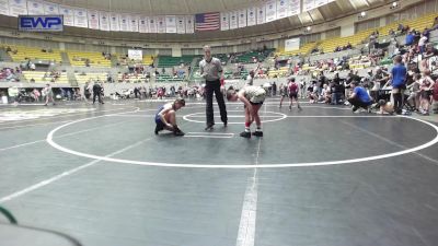 80 lbs Rr Rnd 2 - Adelayde Dufner, Prairie Grove Youth Wrestling vs Peyton Stewart, Saints Wrestling Club