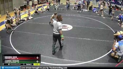 85 lbs Round 3 (6 Team) - Carrig Hogan, Carolina Reapers vs Kensen Sims, Cane Bay Cobras