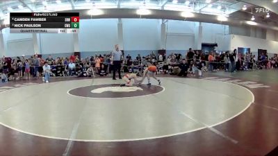 74 lbs Quarterfinal - Nick Paulson, Cavalier Wrestling Club vs Camden Fawber, Midlothian Miners Wrestling Club