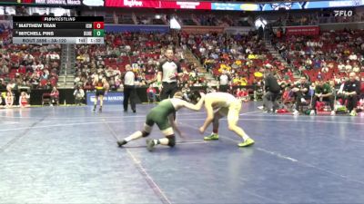 3A-120 lbs 5th Place Match - Matthew Tran, Iowa City, West vs Mitchell Pins, Dubuque Hempstead