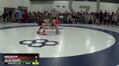 80 lbs Round 1 (6 Team) - Mikey Butler, PA Alliance vs Kellen Majcher, Wrestling University