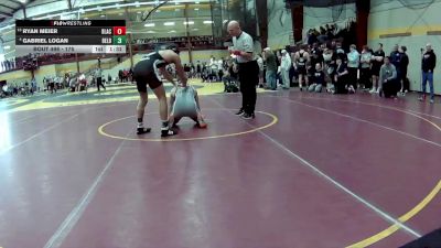 175 lbs Champ. Round 2 - Ryan Meier, Blair Academy vs Gabriel Logan, Delbarton