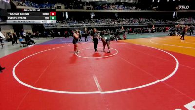6A 235 lbs 5th Place Match - Saniah Ebron, Killeen Harker Heights vs Evelyn Stack, Copperas Cove