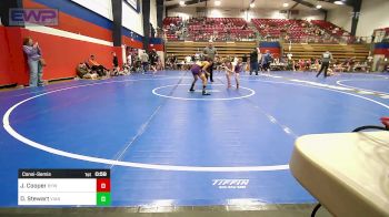 70 lbs Consolation - James Cooper, Bristow Youth Wrestling vs Daxton Stewart, Vian Wrestling Club