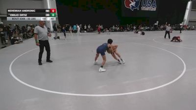 82 lbs Cons. Quarters - Nehemiah Andronic, Rochelle Wrestling Club vs Emilio Ortiz, Contenders Wrestling Academy