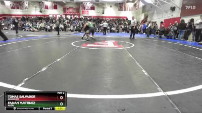 215 lbs Champ. Round 2 - Fabian Martinez, Alisal vs Tomas Salvador, San Benito