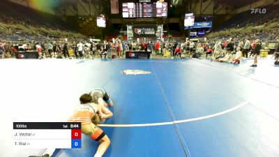 100 lbs Cons 16 #2 - Jaxsen Vestal, IA vs Trace Rial, IA