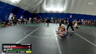 130 lbs Finals (2 Team) - Ike Collins, OMP vs Quinton Siders, Warrior RTC