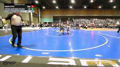 96 lbs Round Of 32 - Gage Little, Warhead vs Mateo Martinez Pulido, Live Training