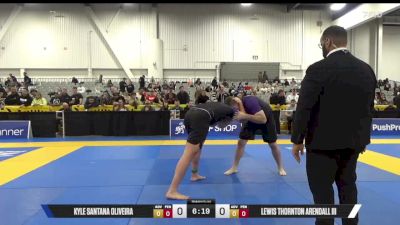 Lewis Thornton Arendall III vs Kyle Santana Oliveira 2025 World IBJJF Jiu-Jitsu No-Gi Championship