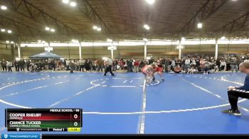 95 lbs Champ. Round 1 - Chance Tucker, Canfield Middle School vs Cooper Rheuby, Homedale