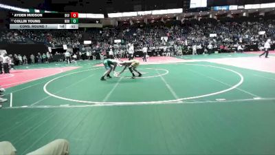 126 lbs Cons. Round 7 - Ayden Hudson, BKV1 vs Collin Young, NBHA