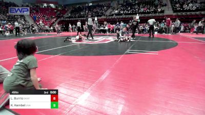 45 lbs Semifinal - Lane Pankaskie, Claremore Wrestling Club vs Emmalyn Gibson, Unattached