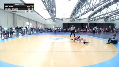 56 lbs Rr Rnd 8 - Sam Mills, Pursuit Wrestling Academy vs Ashton Graefe, Revival White K-3