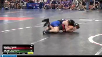 96 lbs Round 2 - Brooks McCollom, Oklahoma Outlaws vs Brycen Swiger, Terps Xtreme