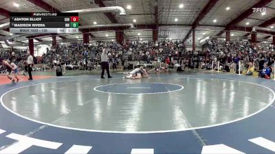 135 lbs Quarterfinal - Ashton Elliot, Coronado vs Madison Rivera, West Wendover