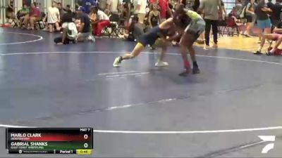 120 lbs Cons. Round 5 - Gabrial Shanks, Gulf Coast Wrestling vs Marlo Clark, Independent
