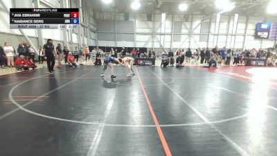 57 kg Cons. Quarters - Ava Ebrahimi, Poway RTC vs Kaidance Gerg, Askren Wrestling Academy