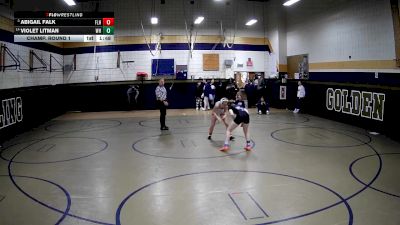 100 lbs Champ. Round 1 - Abigail Falk, Fort Leboeuf Hs vs Violet Litman, Woodland Hills