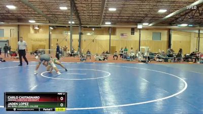 165 lbs Cons. Semi - Jaden Lopez, Big Bend Community College vs Carlo Castagnaro, Arizona Christian University