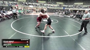 285 lbs Quarterfinals (8 Team) - Dylan Wright, Prairie Du Chien vs Alex Mock, Apple Valley