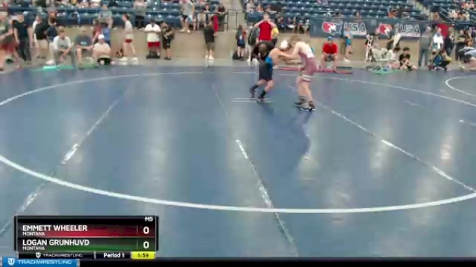 80 lbs Cons. Round 2 - Emmett Wheeler, Montana vs Logan Grunhuvd, Montana