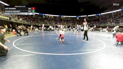 40 lbs Round Of 16 - Levi Warren, Tussey Mountain vs Jackson Merkert, Pottsville