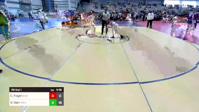 90 lbs Rr Rnd 1 - Carter Fogel, Bearcat Wrestling Club vs Deklan Barr, 4M Ride Out